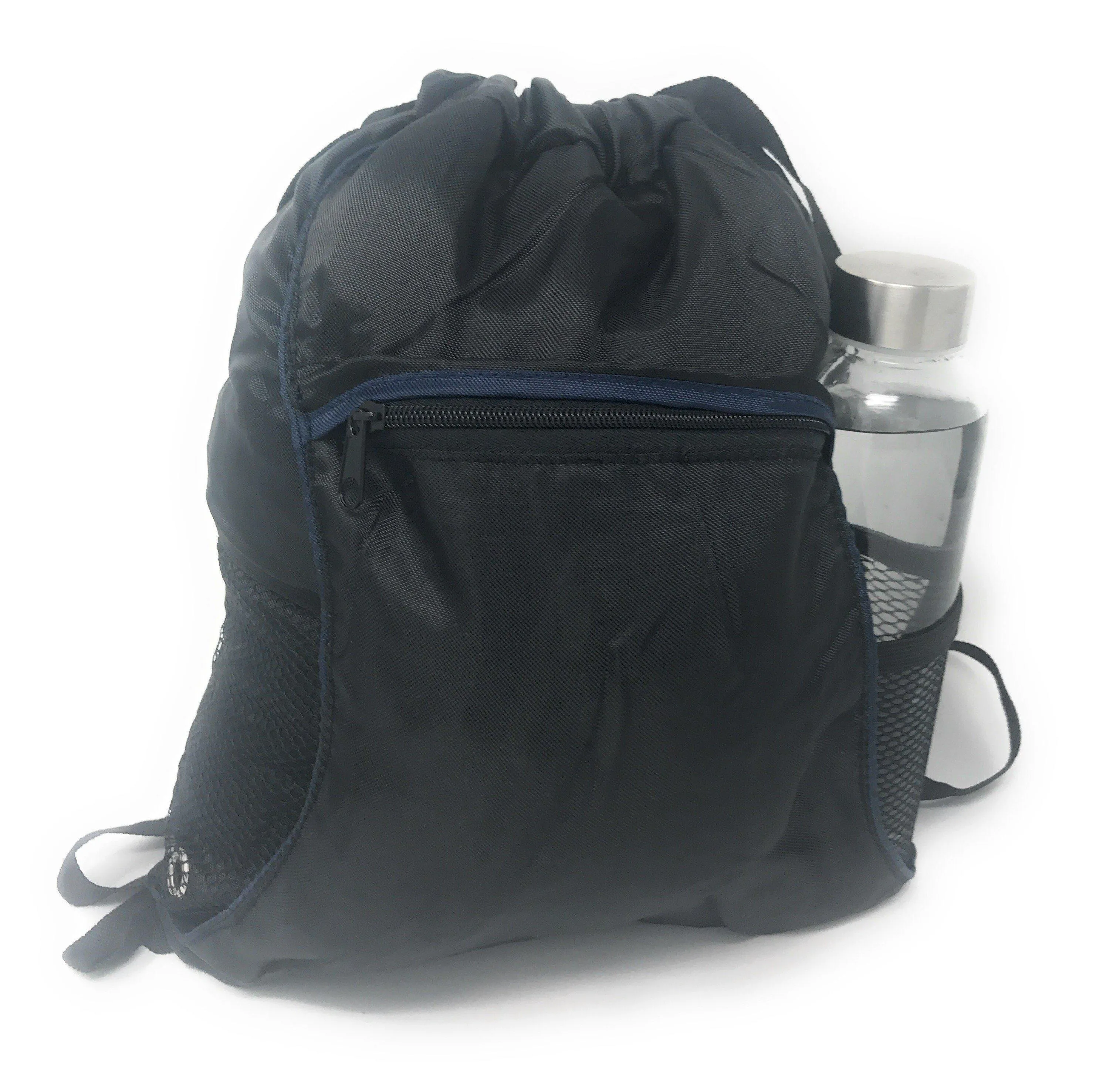 1 Dozen Drawstring Backpack Rucksack Totes Sack Pack Bags Light Weight Wholesale Lot Bulk