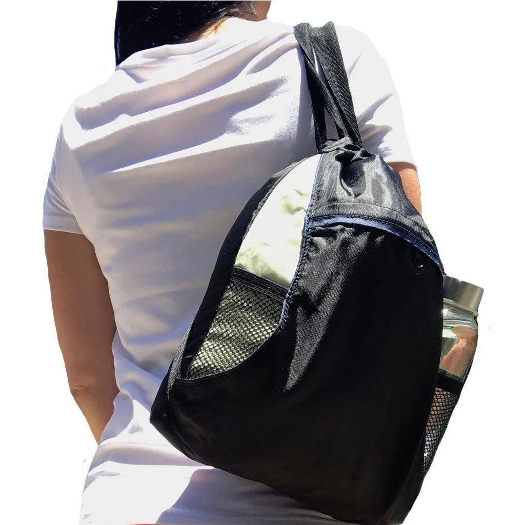 1 Dozen Drawstring Backpack Rucksack Totes Sack Pack Bags Light Weight Wholesale Lot Bulk