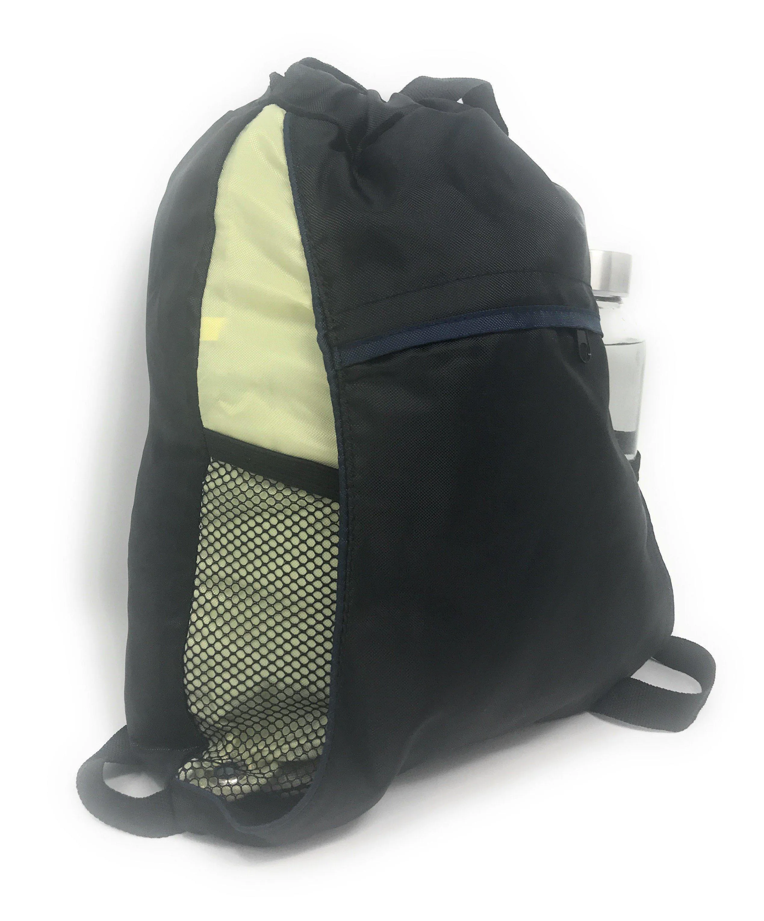 1 Dozen Drawstring Backpack Rucksack Totes Sack Pack Bags Light Weight Wholesale Lot Bulk