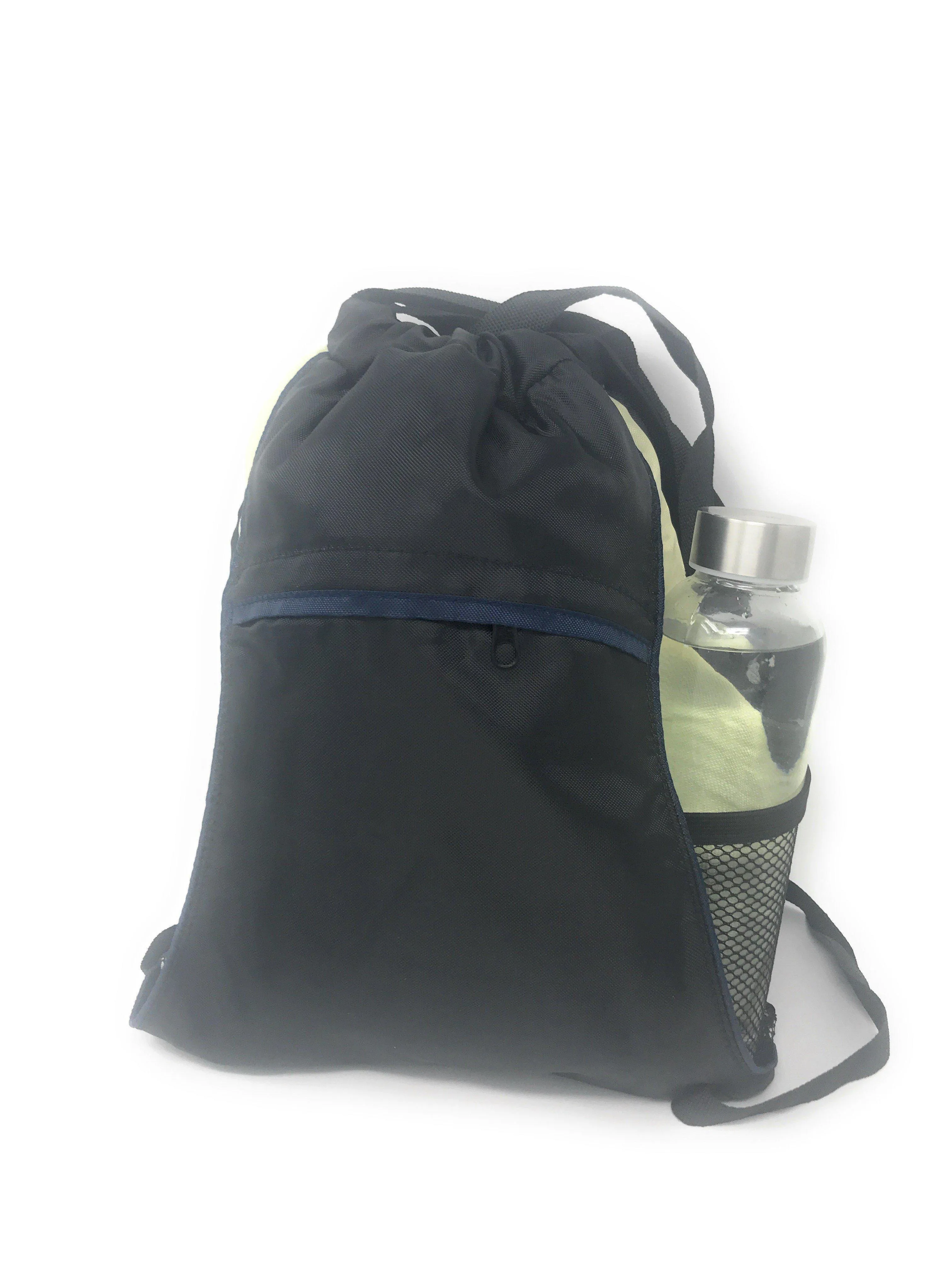 1 Dozen Drawstring Backpack Rucksack Totes Sack Pack Bags Light Weight Wholesale Lot Bulk
