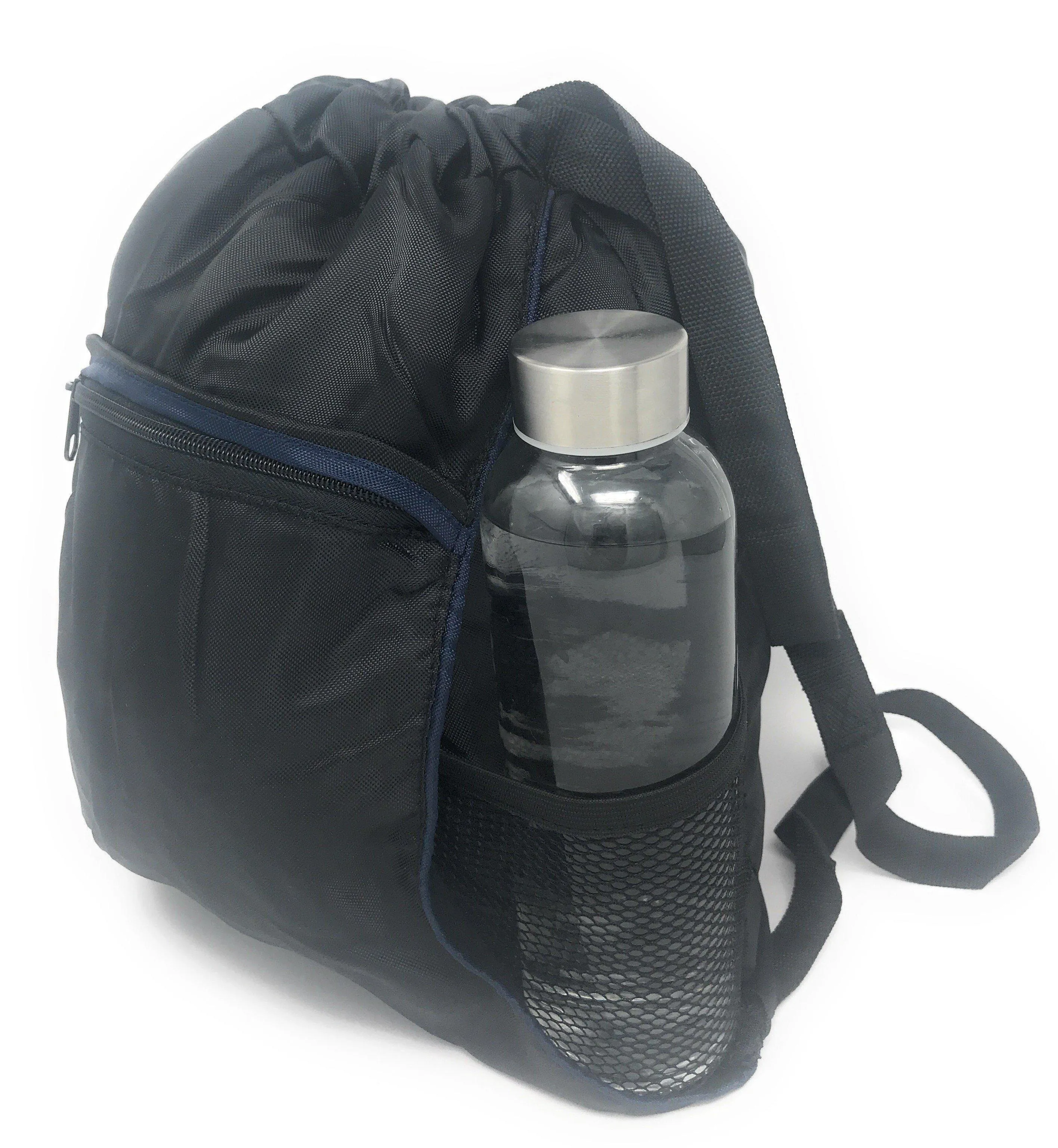 1 Dozen Drawstring Backpack Rucksack Totes Sack Pack Bags Light Weight Wholesale Lot Bulk