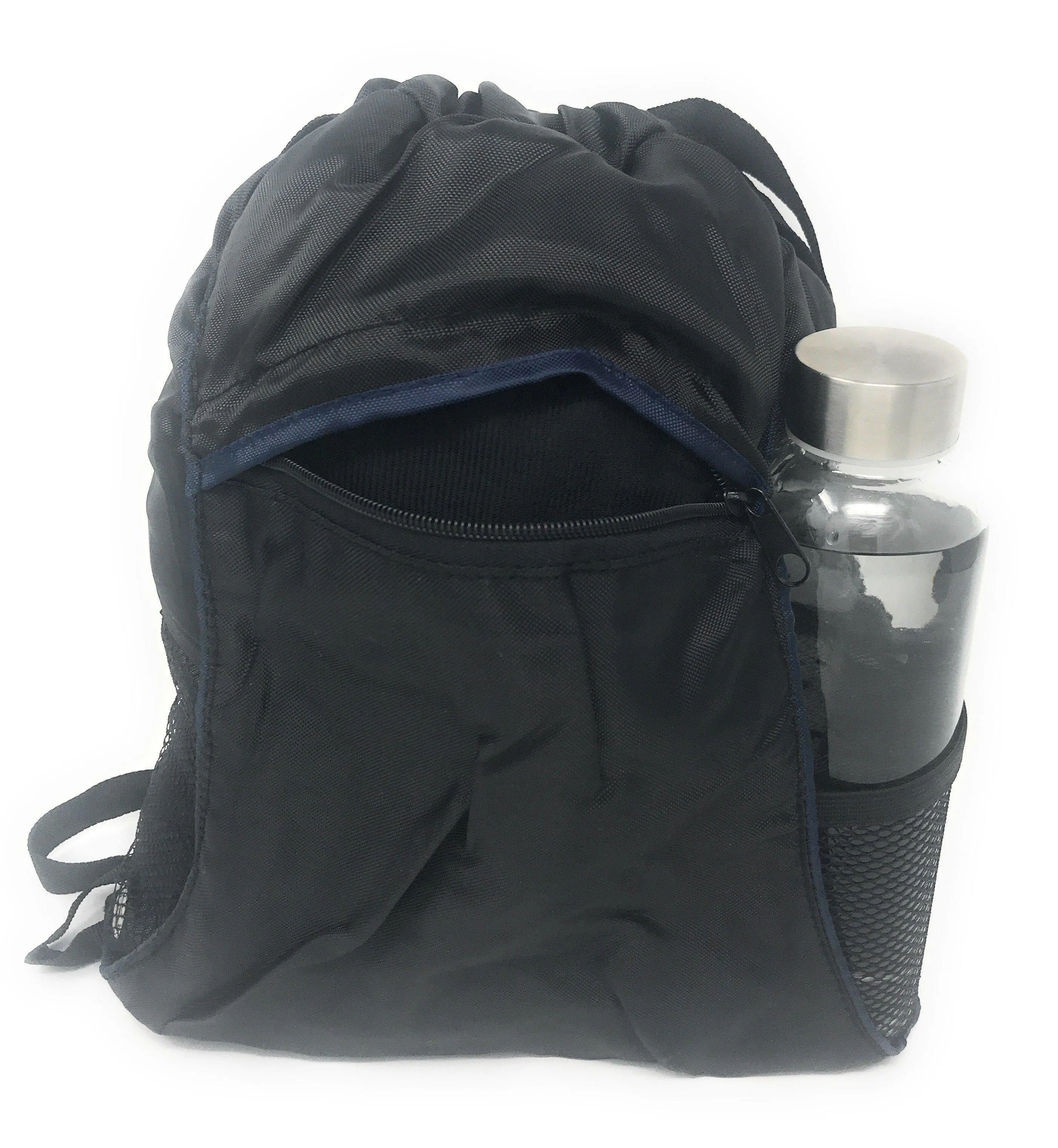 1 Dozen Drawstring Backpack Rucksack Totes Sack Pack Bags Light Weight Wholesale Lot Bulk