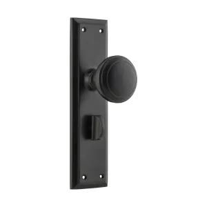 6450P Door Knob Milton Privacy Pair Matte Black H200xW50xP73mm