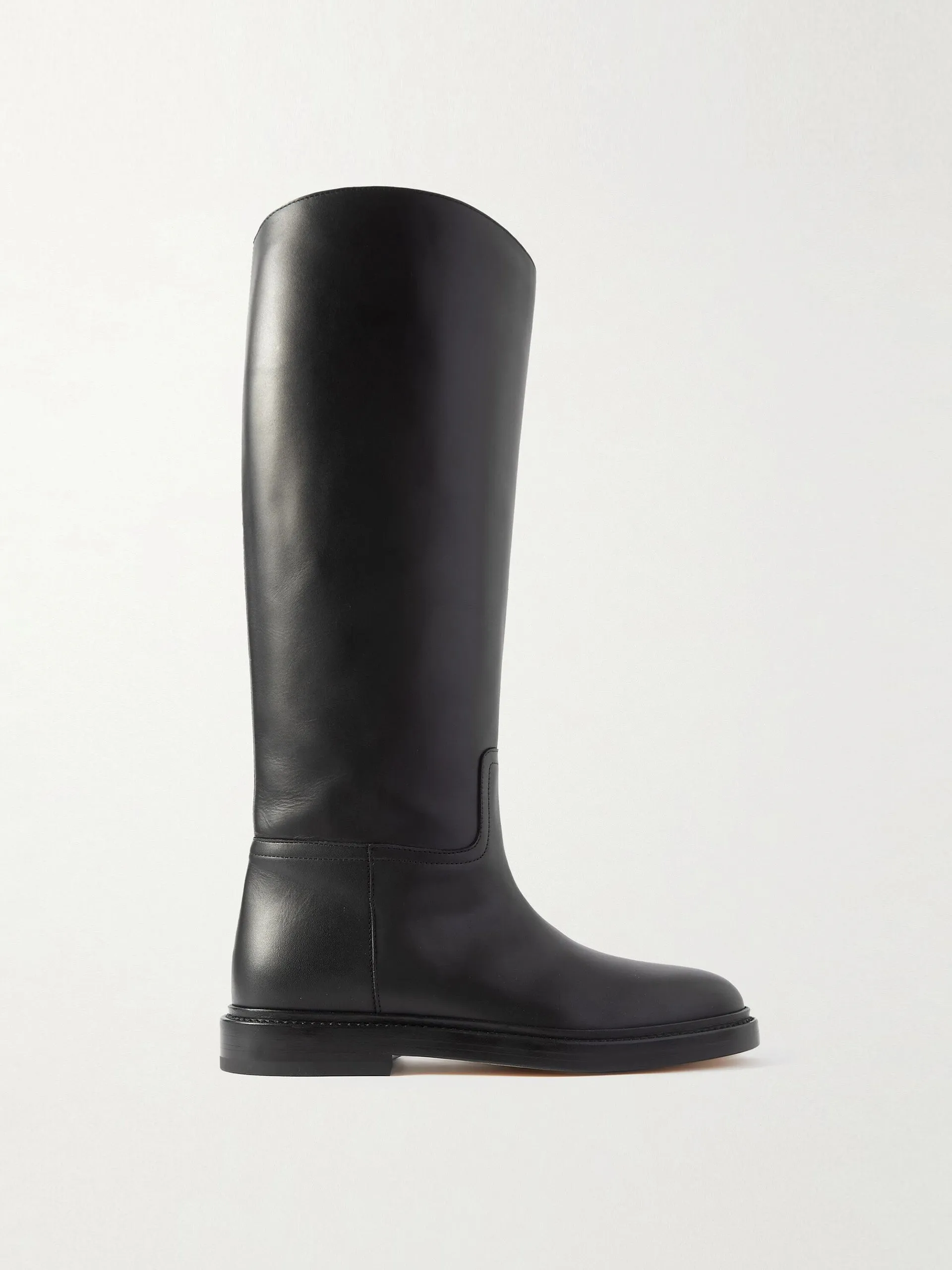 80 leather knee boots