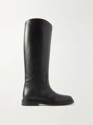 80 leather knee boots