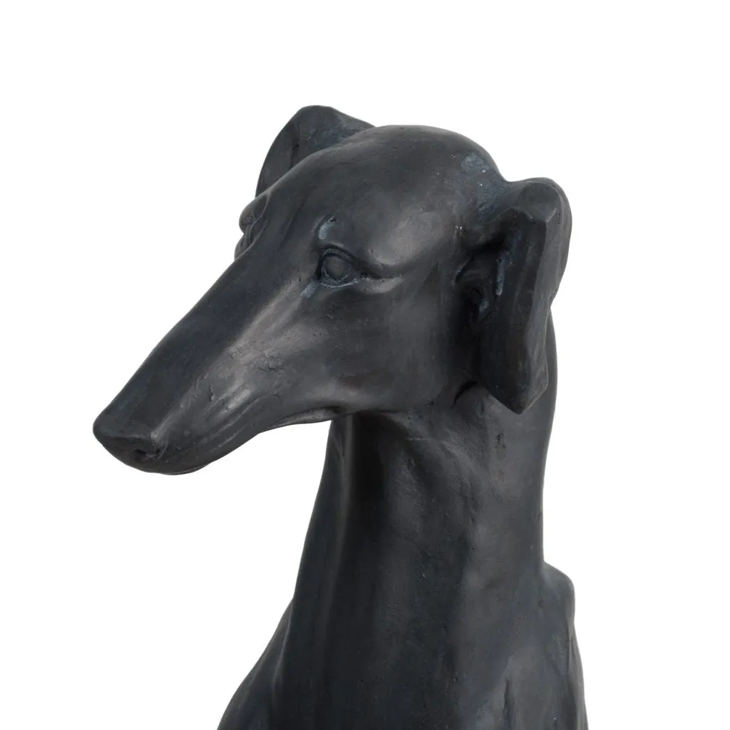 A&B Home Matte Black Finish Stunning Dog Statue