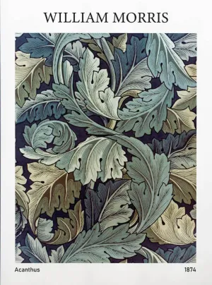 Acanthus - William Morris Exhibition Poster - Vintage Naturalistic Floral Wall Art - Posters