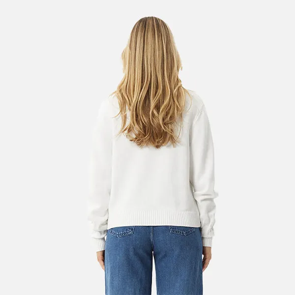 Afends Inferno Knit Crew - White