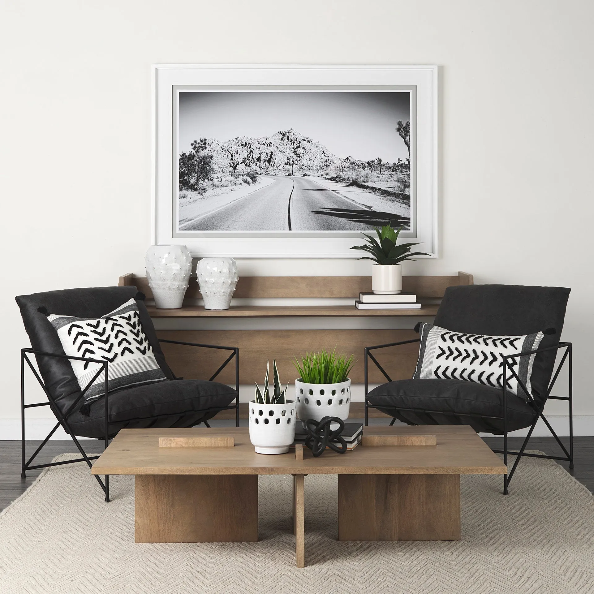 Aida Coffee Table – Contemporary Mango Wood Design with Unique Protruding Legs for Modern Spaces