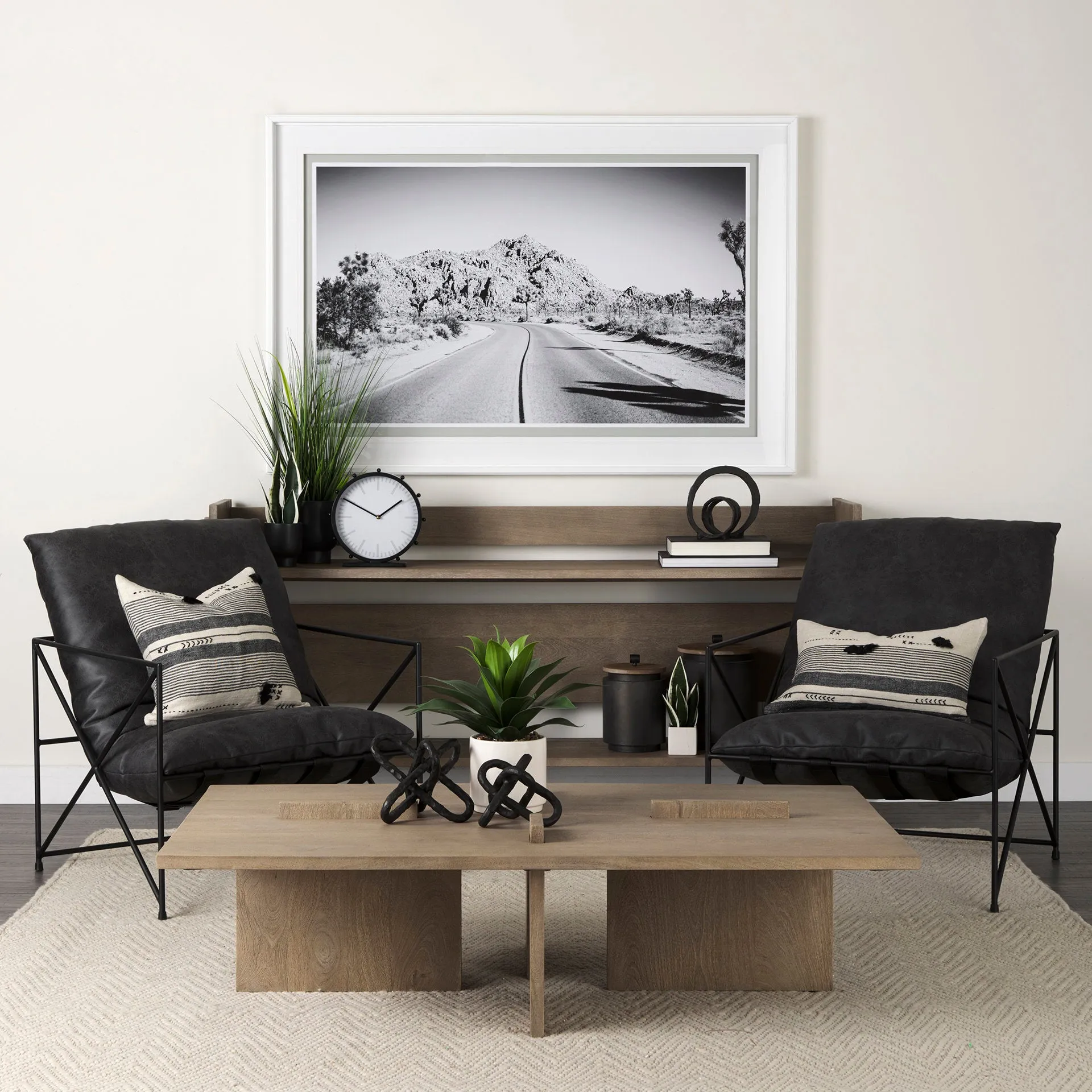 Aida Coffee Table – Contemporary Mango Wood Design with Unique Protruding Legs for Modern Spaces
