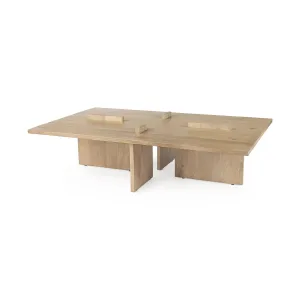 Aida Coffee Table – Contemporary Mango Wood Design with Unique Protruding Legs for Modern Spaces