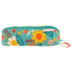 All Over Print Pencil Pouch Blue Floral