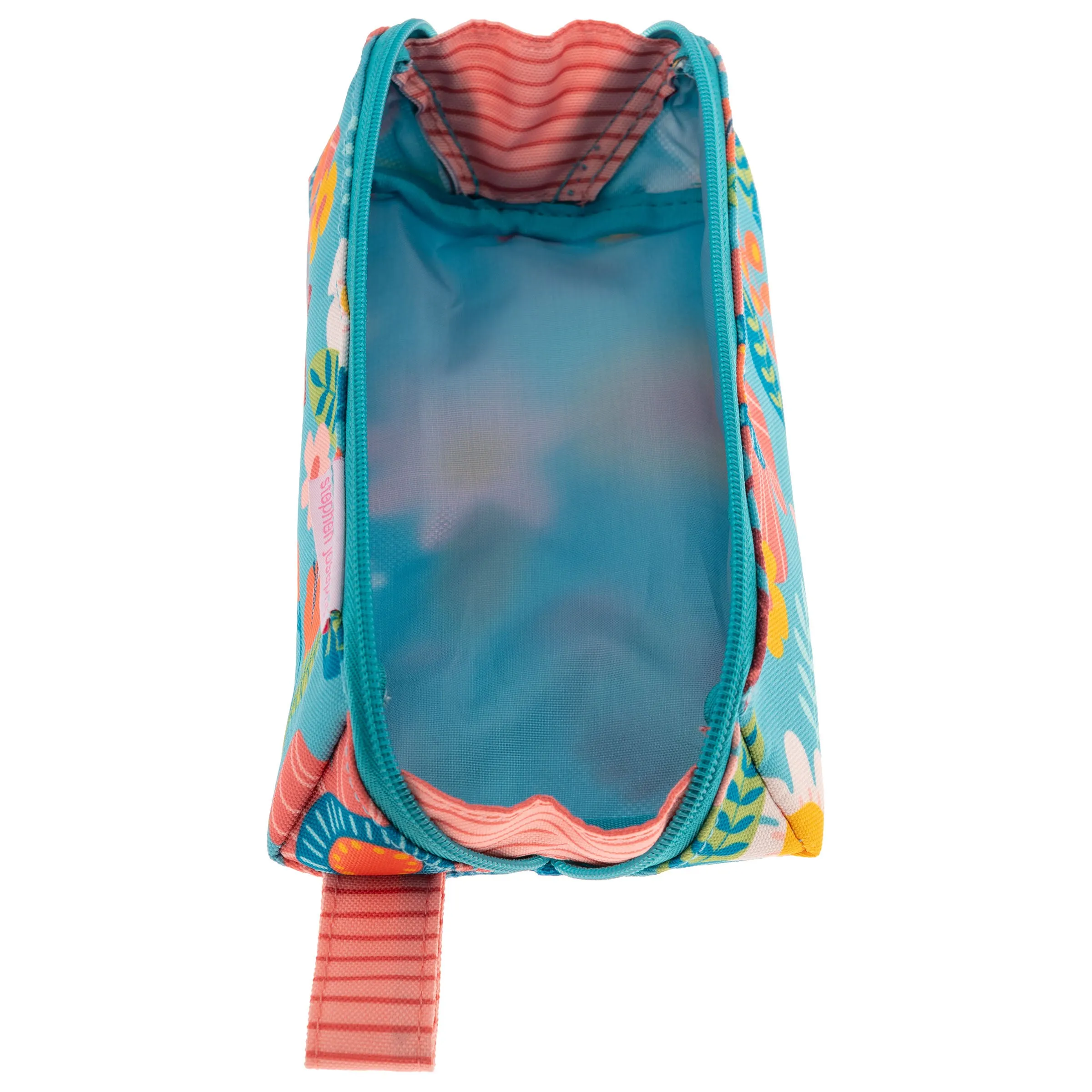 All Over Print Pencil Pouch Blue Floral