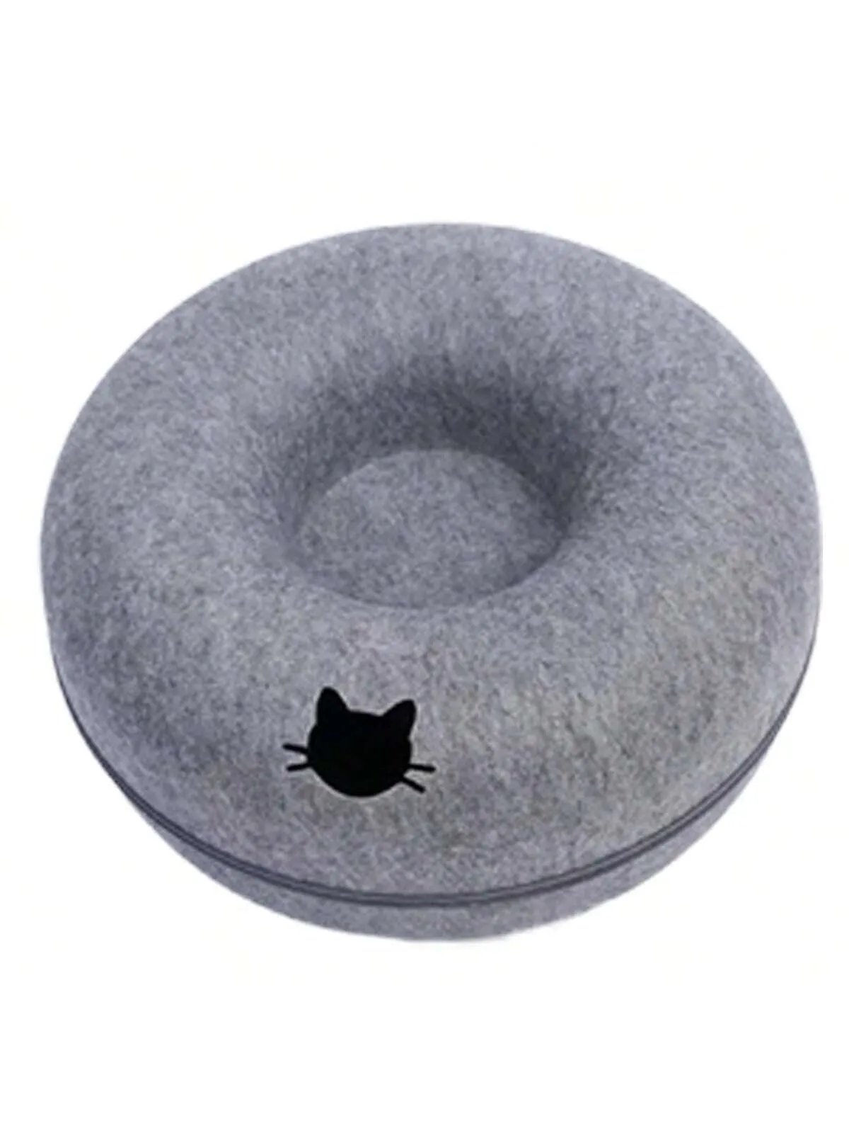 All-Season Universal Pet Felt Cat Tunnel, Durable Scratch-Resistant Material With Zipper Design,