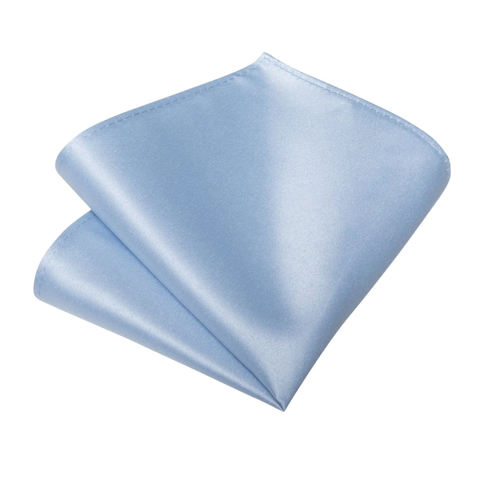 Baby Blue Silk Tie, Pocket Square and Cufflinks