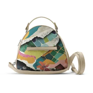 Beige Mini Voyage Backpack Cutted