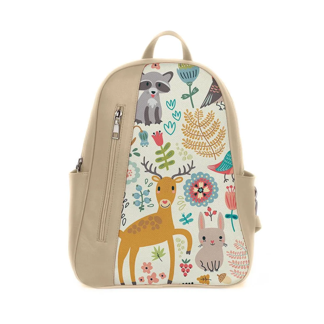 Beige Mixed Backpack Forest