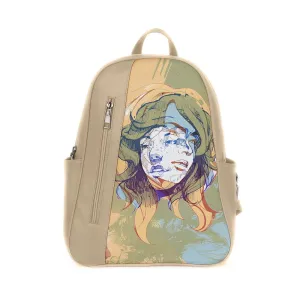 Beige Mixed Backpack Gemini
