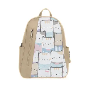 Beige Mixed Backpack Kitty