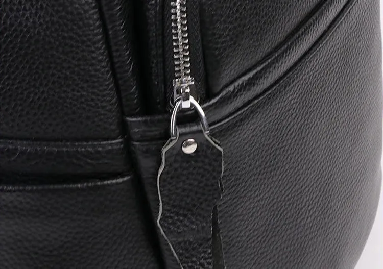Black Leather Womens Rucksack Fashion Backpacks For Women
