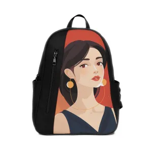 Black Mixed Backpack Elegance in Anonymity