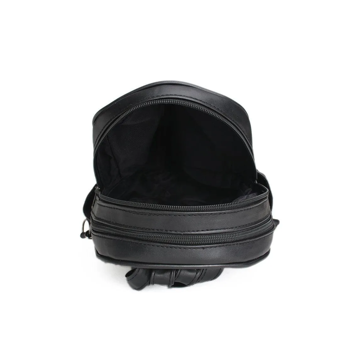 Black Mixed Backpack Elegance in Anonymity