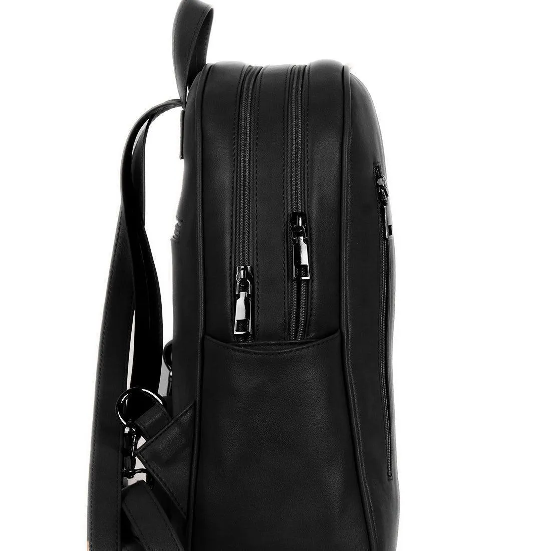 Black Mixed Backpack Elegance in Anonymity