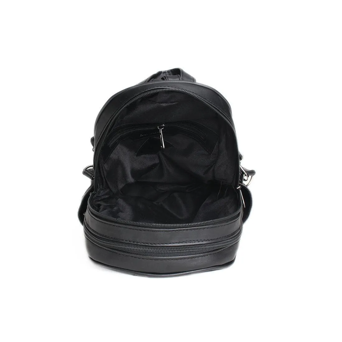 Black Mixed Backpack Elegance in Anonymity