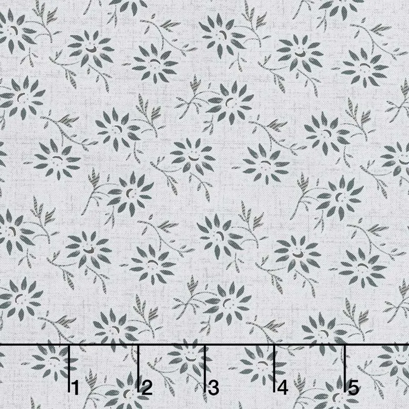 Blackwood Cottage - Small Floral Light Gray Yardage