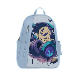 Blue Mixed Backpack Headphone