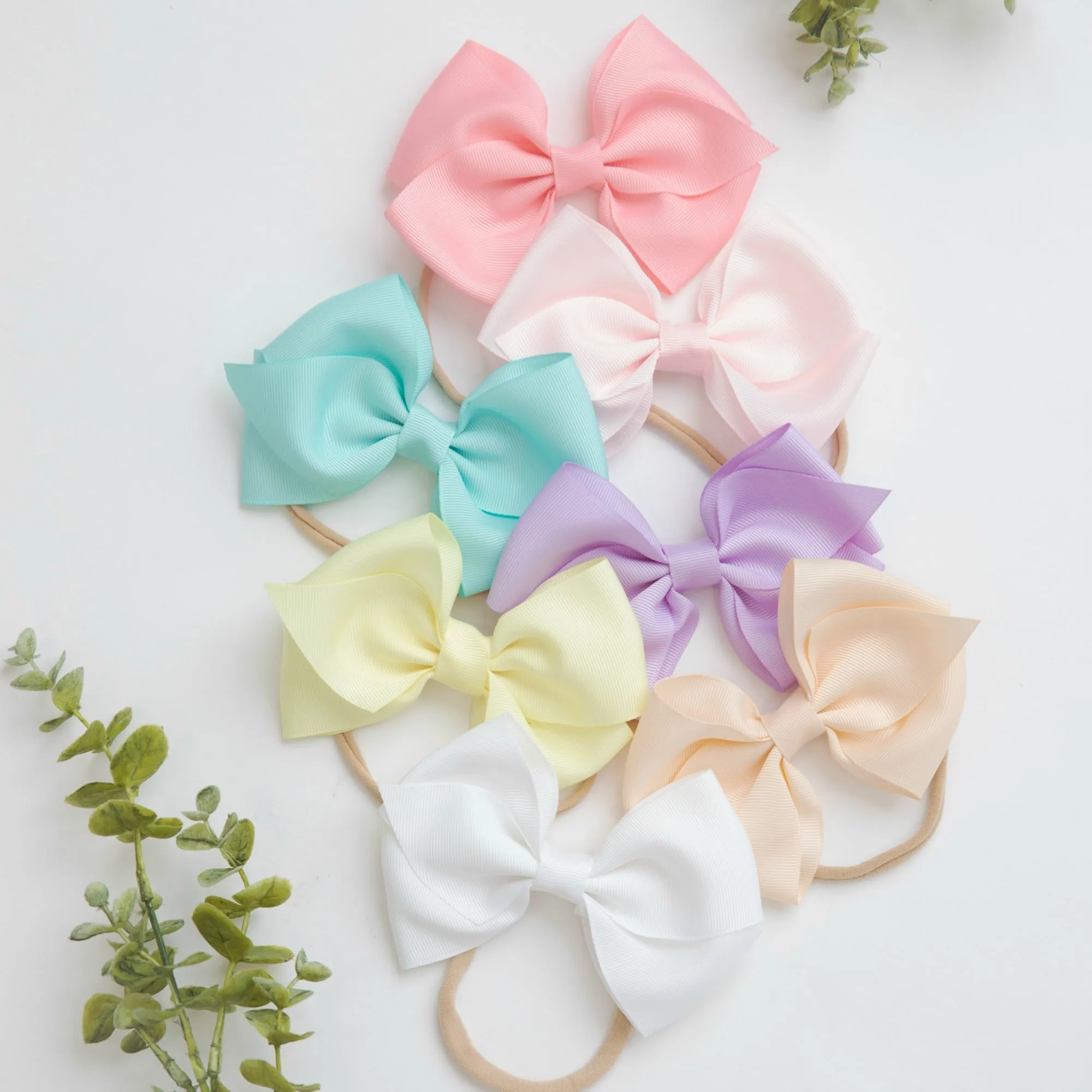 Ella Grosgrain Bow Nylon Headbands - Other Colors