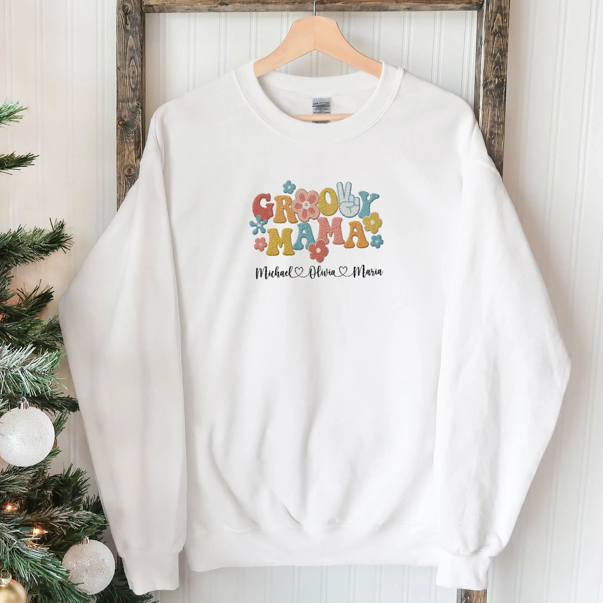 Groovy Mama - Personalized Embroidered Shirt
