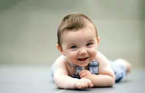 Handsome Baby Smiling At The World
