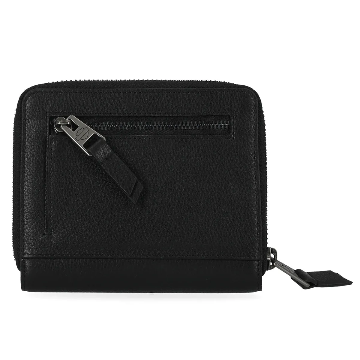 Harley-Davidson Women's Classic Small Zip Around Leather Wallet, Black MWW001/08