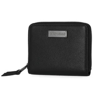 Harley-Davidson Women's Classic Small Zip Around Leather Wallet, Black MWW001/08