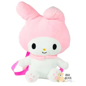 Hello Kitty My Melody Soft Plush Backpack Peach White | $29.99  | Boo Bear