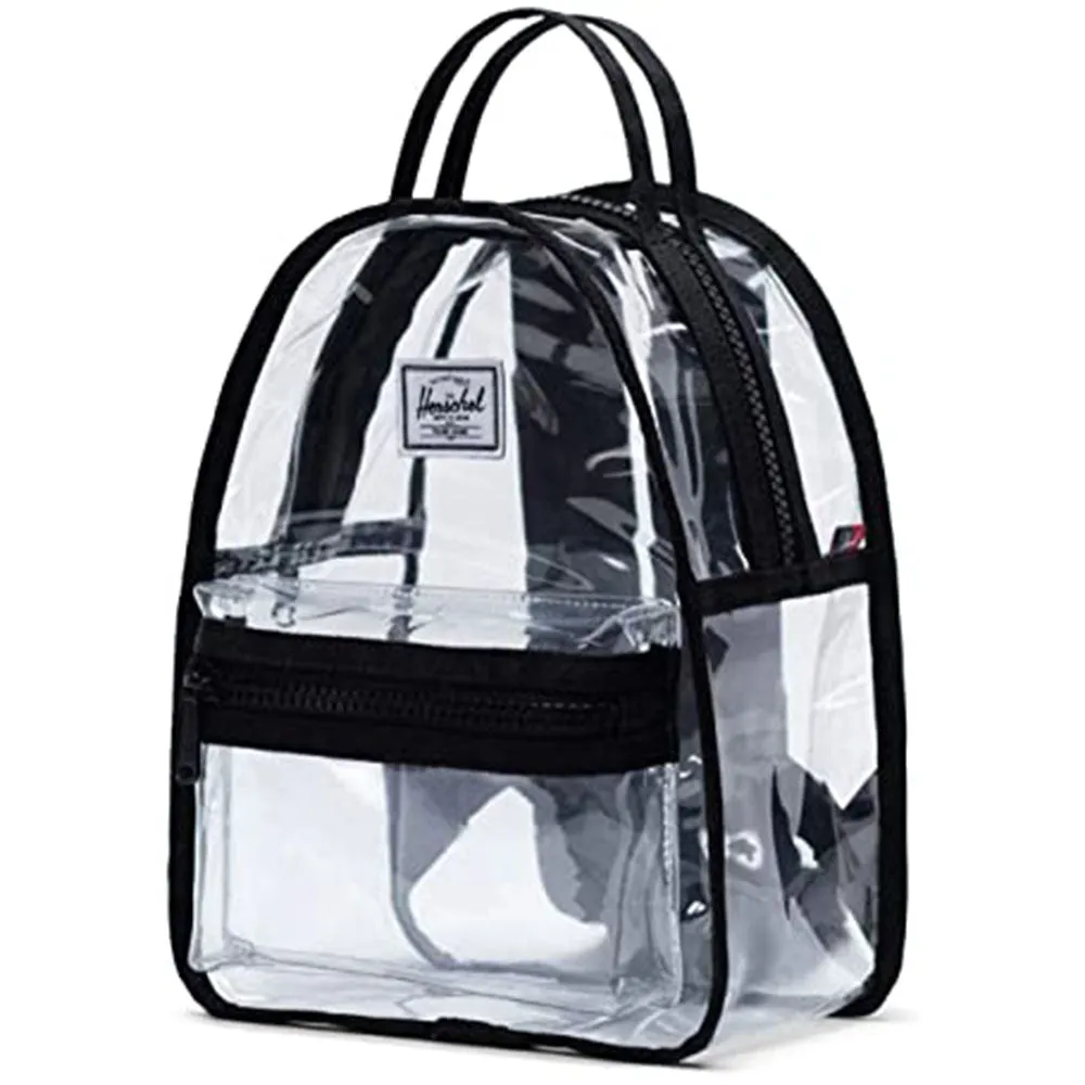 Herschel Unisex Black/Clear Nova Mini One Size Backpack - 10501-03822