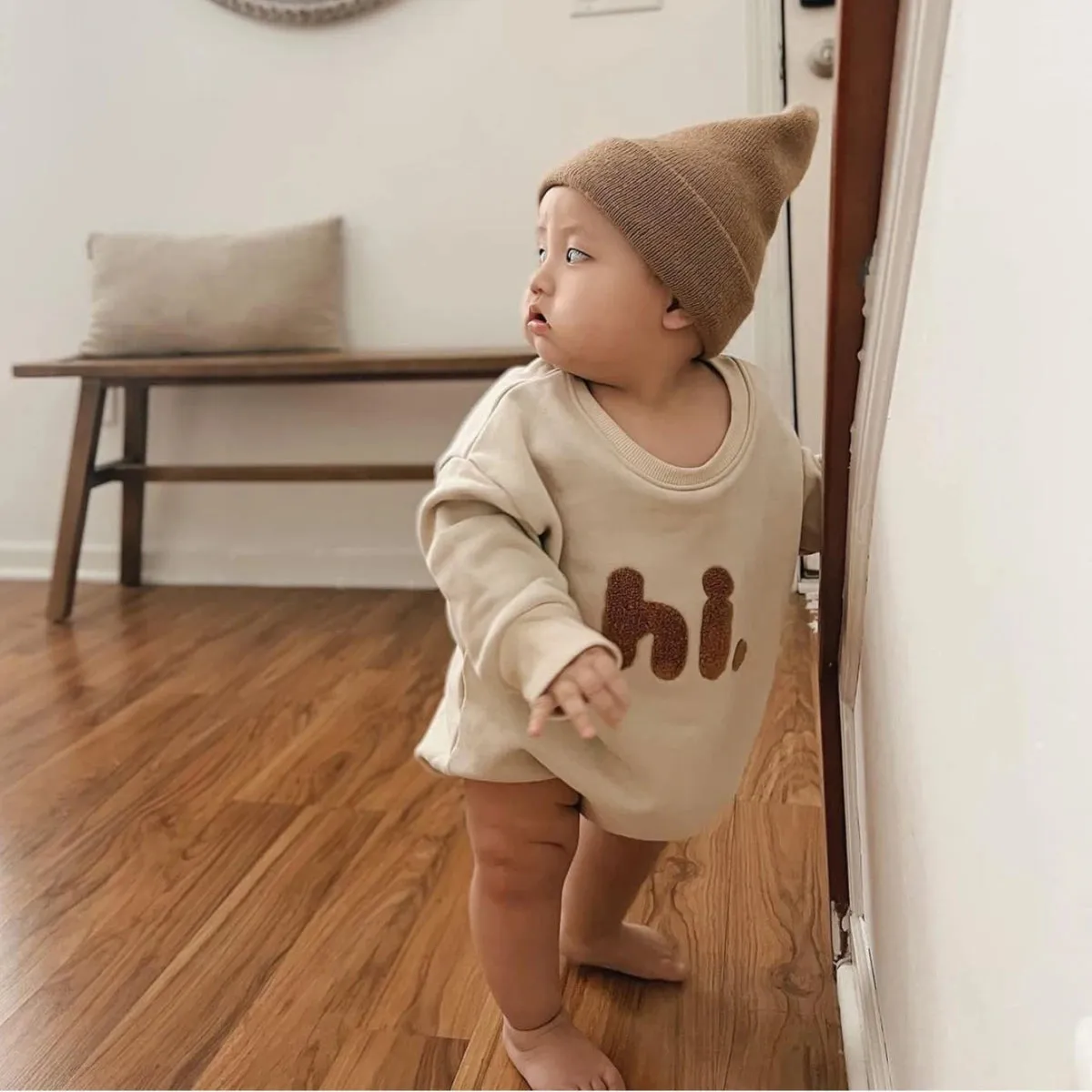 Hi-Embroidered Cotton Baby Romper