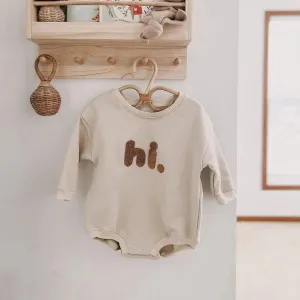 Hi-Embroidered Cotton Baby Romper