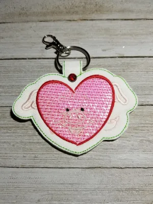 In the Hoop Piggy Sketchy Key Fob