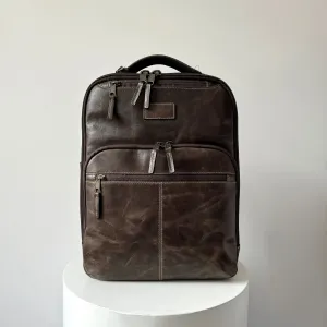 Leather Backpacks, Crazy Horse Full Grain Mens Leather Backpack