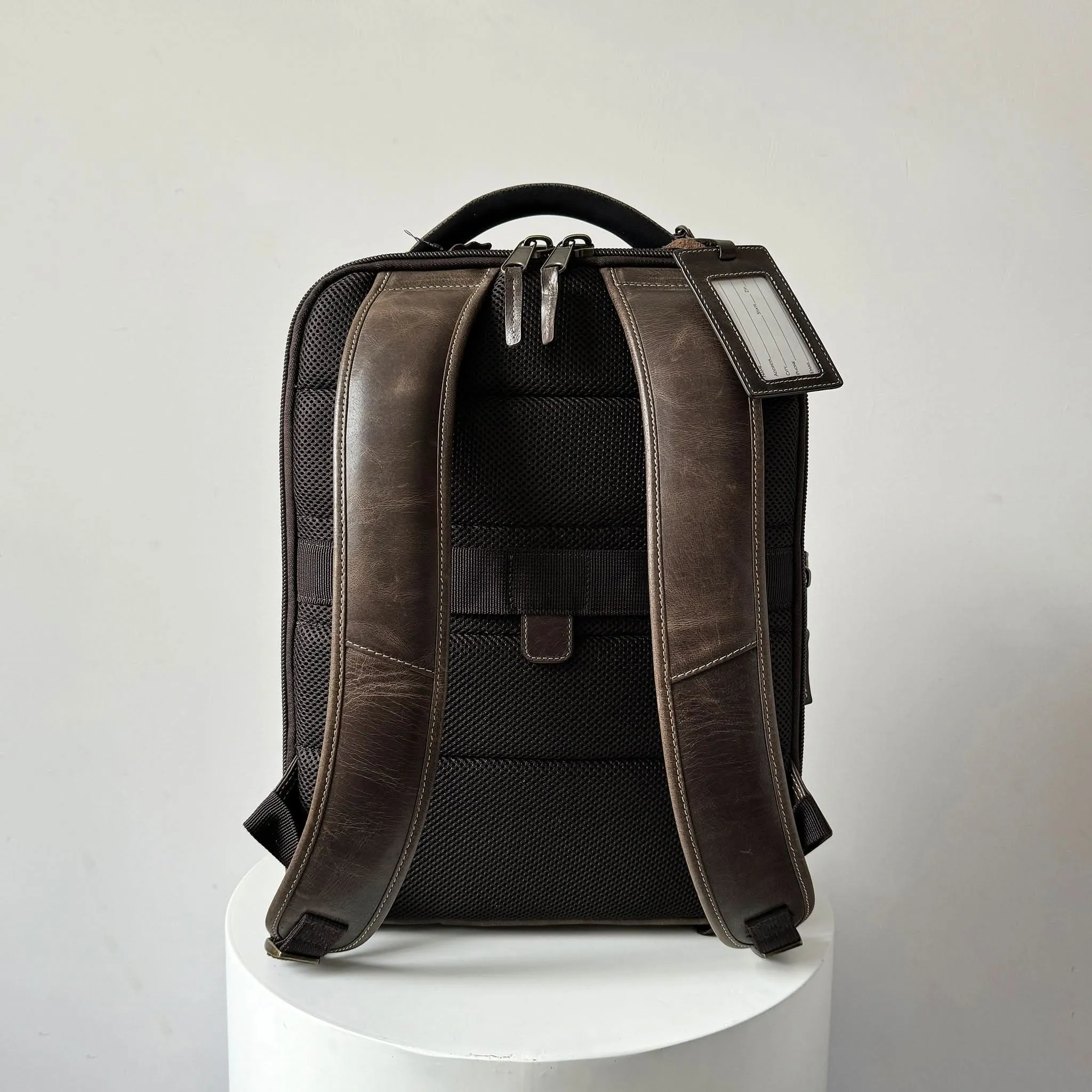 Leather Backpacks, Crazy Horse Full Grain Mens Leather Backpack