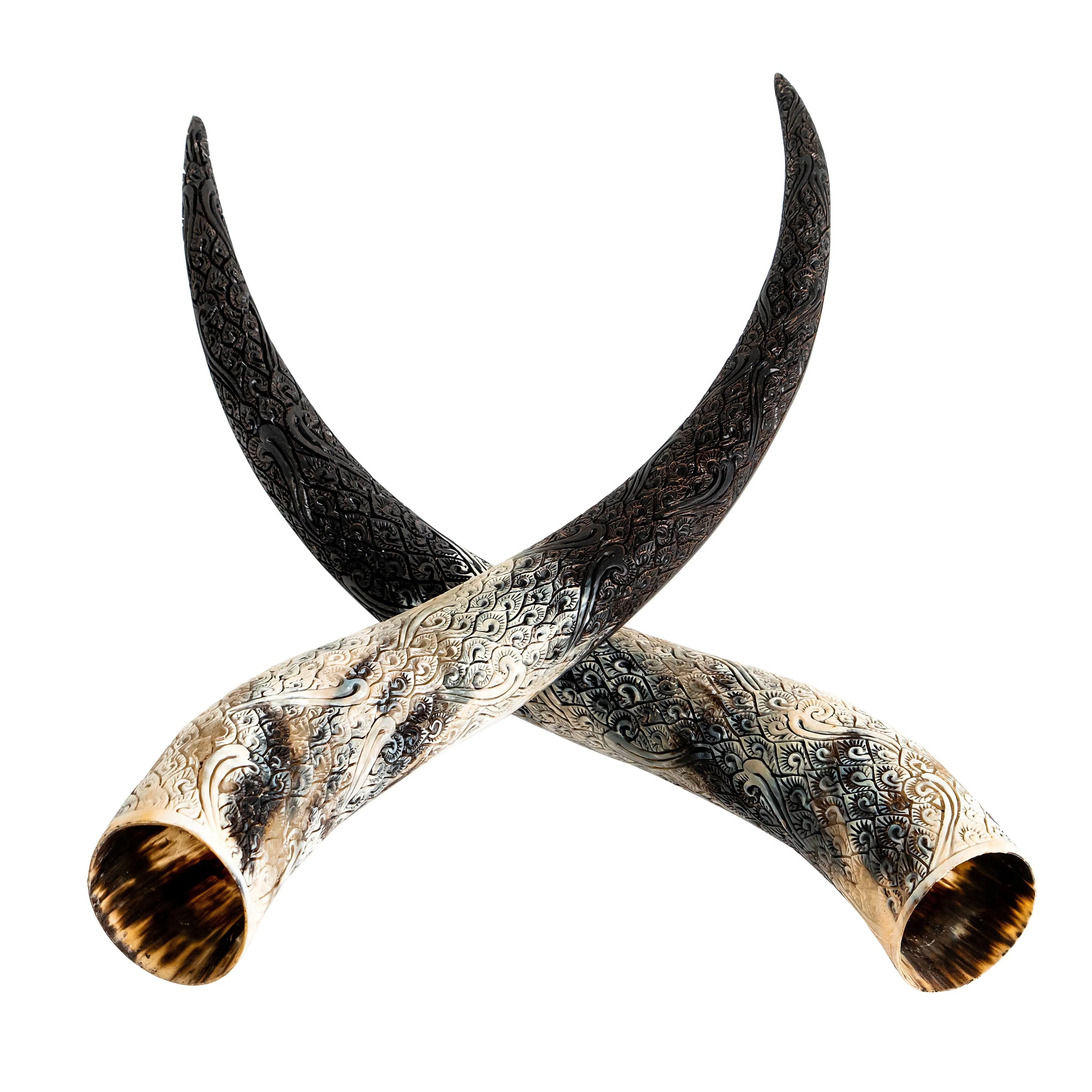 Longhorn Skull - Matte Black Storm