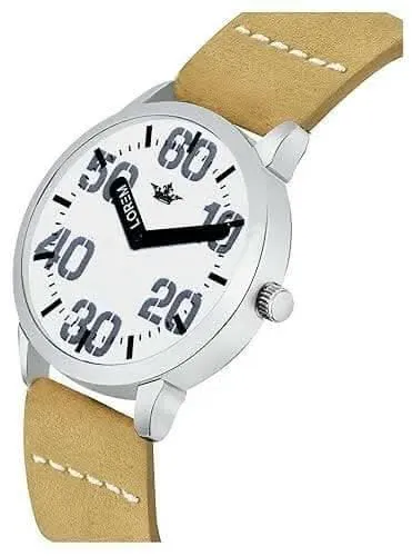LOREM White Professional Look Analog Watch For Men LR62
