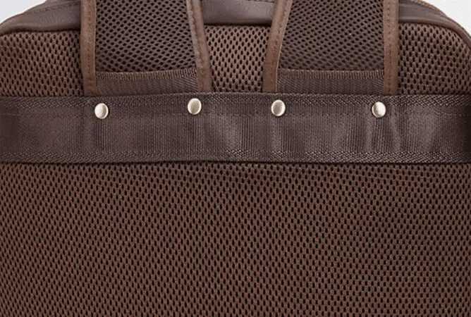 Mens Leather Multifunctional Backpack Large Capacity
