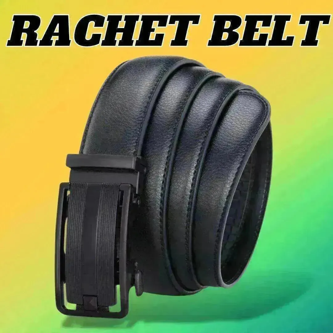 Men's Ratchet Belt Leather Mens Belt With Slide Buckle Ratchet Belts For Men USA