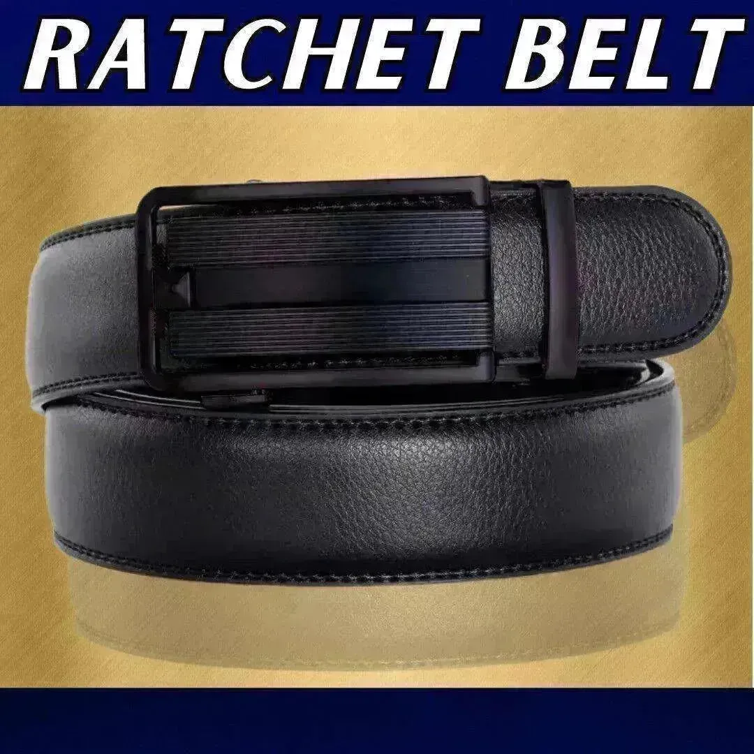 Men's Ratchet Belt Leather Mens Belt With Slide Buckle Ratchet Belts For Men USA