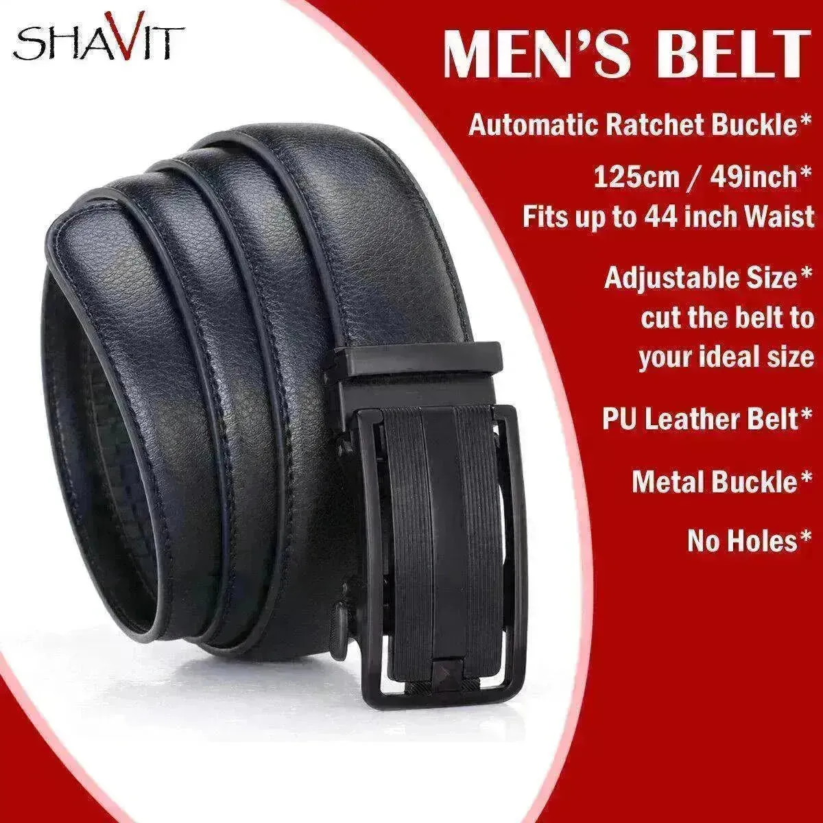 Men's Ratchet Belt Leather Mens Belt With Slide Buckle Ratchet Belts For Men USA