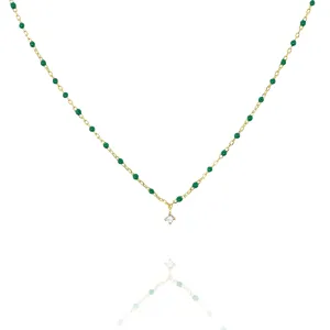 NG-10/G/GR - Short Chain and Bead Necklace