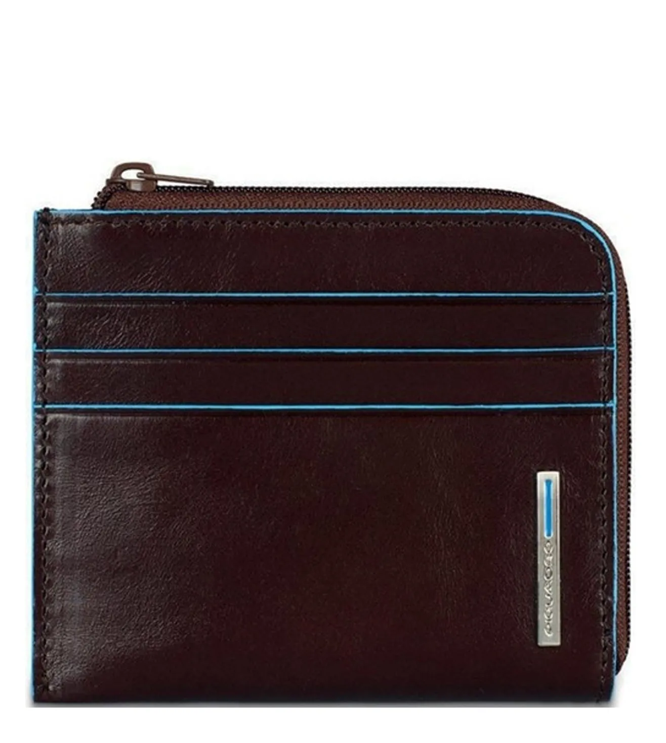 Piquadro Blue Square Men's Mahogany Wallet